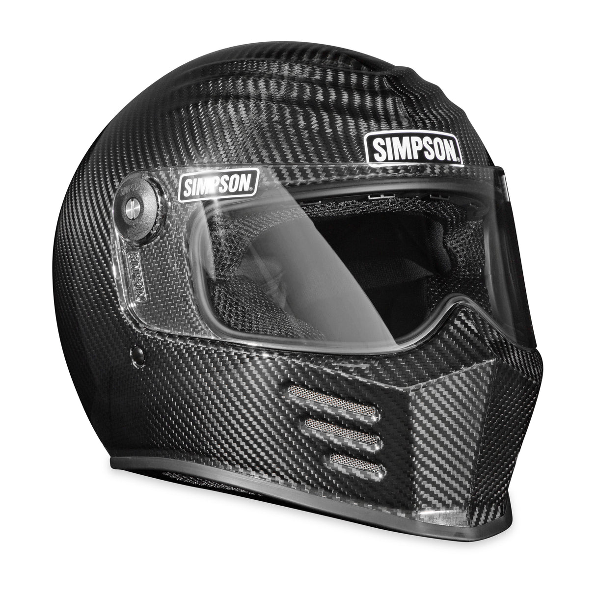 Simpson Motorcycle Outlaw Bandit 3.0 Helmet - Carbon Fiber LG - OB3CLG