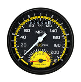 Classic Instruments AutoCross Yellow 3-3/8" Ultimate Speedometer Gauge - AX20YBLF