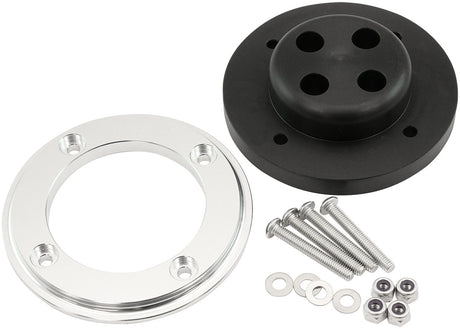 Aeroflow Ignition Wire Firewall Grommet 4 Cylinder Kit - Silver Face Suit 4 x 8.5mm Spark Plug Wires (AF49-1216) AF49-1216