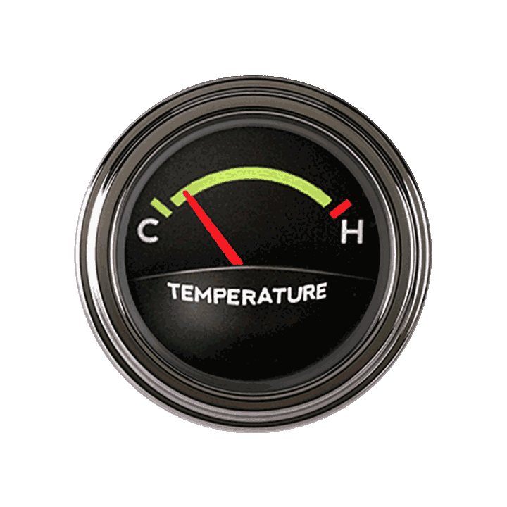 Classic Instruments Tetra Series, Authentic Temp Gauge - TE26ASLF