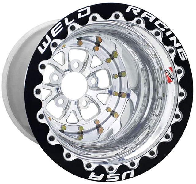 Weld V-Series 15 x 9" Wheel, Black Center, Single Beadlock for M/T - WE84B509208F WE84B509208F