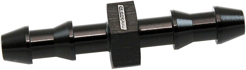 Aeroflow Male to Male 5mm (3/16") Barb Push Lock Adapter Black Finish (AF410-03BLK) AF410-03BLK
