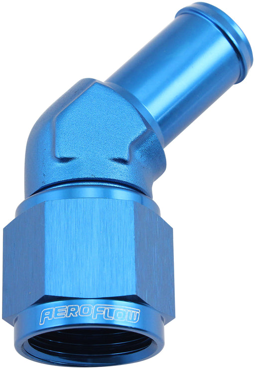 Aeroflow 45° Hose Barb 5/8" to -10AN Blue Finish (AF412-10) AF412-10