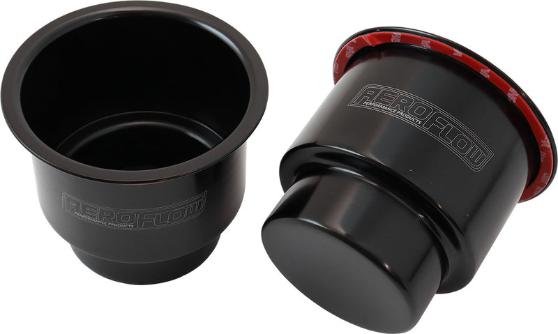 Aeroflow Large Cup Holders - Black Sold as a Pair (AF72-9088BLK) AF72-9088BLK