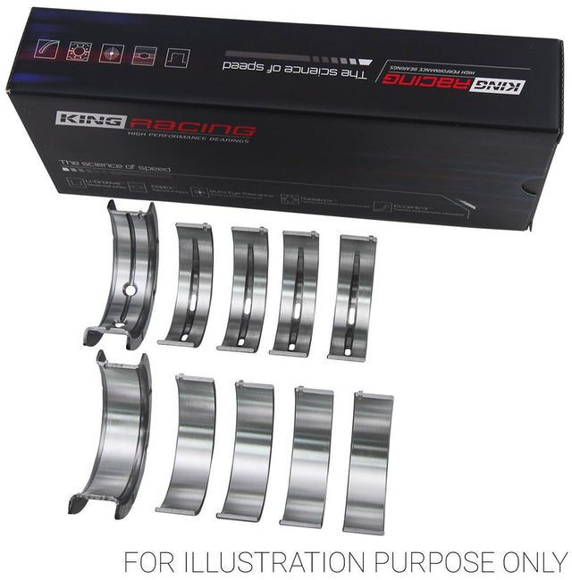 King HP Series Main Bearing Set, .010" - KBMB5013HP 010 KBMB5013HP 010