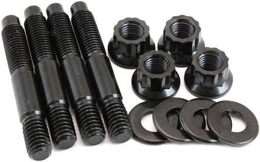 Aeroflow Carburettor Stud Kit to Suit 1/2" Spacer, 2.225" (56mm) OAL - Black Finish 12 Point Head, 8740 Material, Sold as a Pack of 4 (AF37-1051) AF37-1051