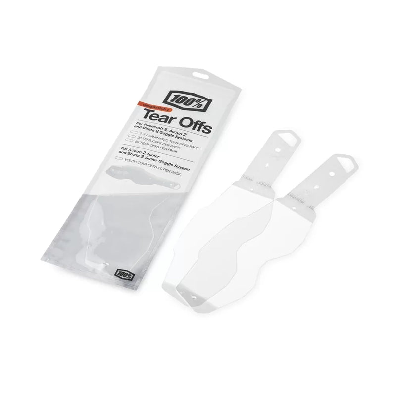 100% Racecraft/Accuri/Strata Laminated Tear Offs - 2 X 7 Pack