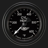 Classic Instruments Moal Bomber 2 1/8" Cylinder Head Temp. Gauge - MA197BLF