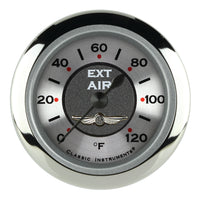 Classic Instruments All American 2-1/8" Outside Air Tempature Gauge - AW199SRC