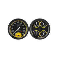 Classic Instruments AutoCross Yellow Two Gauge Set - AX62YBLF