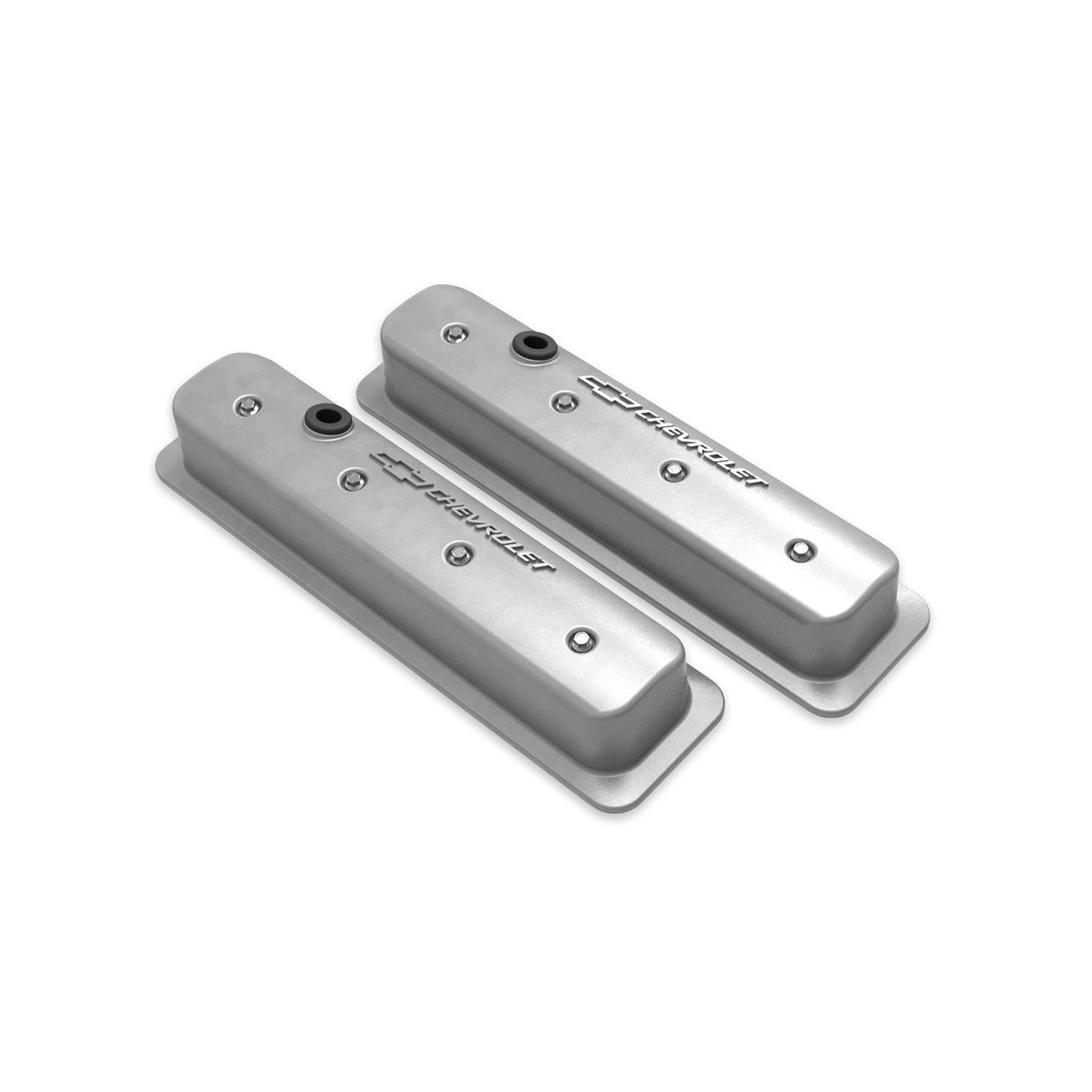 Holley 241-290 GM Licensed Valve Cover - Muscle Series - SBC - Center Bolt - Natural