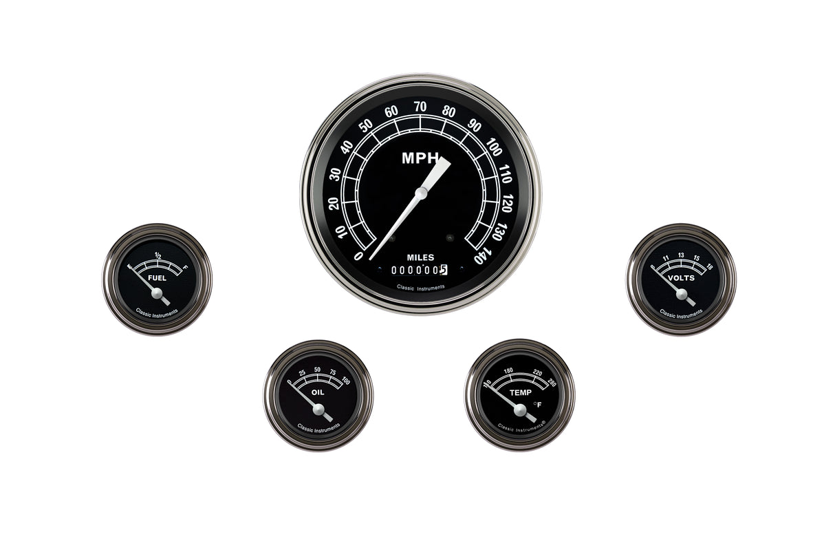 Classic Instruments Traditional Series Five Gauge Set - TR54SLF