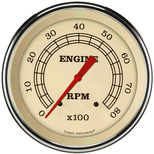 Classic Instruments VINTAGE 5IN TACH 8000 RPM - VT71SLC