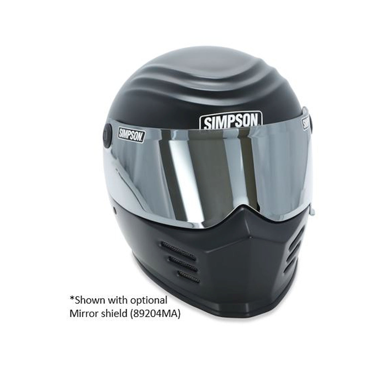 Simpson Motorcycle Outlaw Bandit Helmet - Flat Black - 28315M8