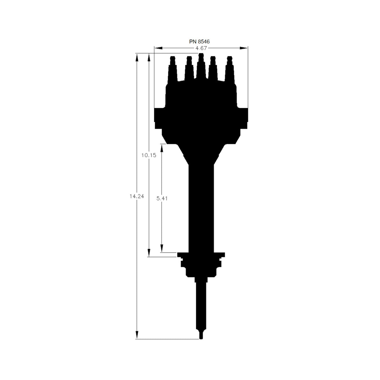 MSD Chrysler 426,440 Pro-Billet Distributor - 8546