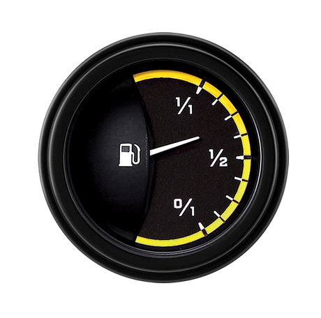 Classic Instruments AutoCross Yellow 2 1/8" Fuel - AX09YBLF
