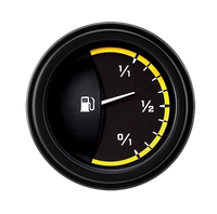 Classic Instruments AutoCross Yellow 2-1/8" Fuel Level Gauge - AX12YBLF