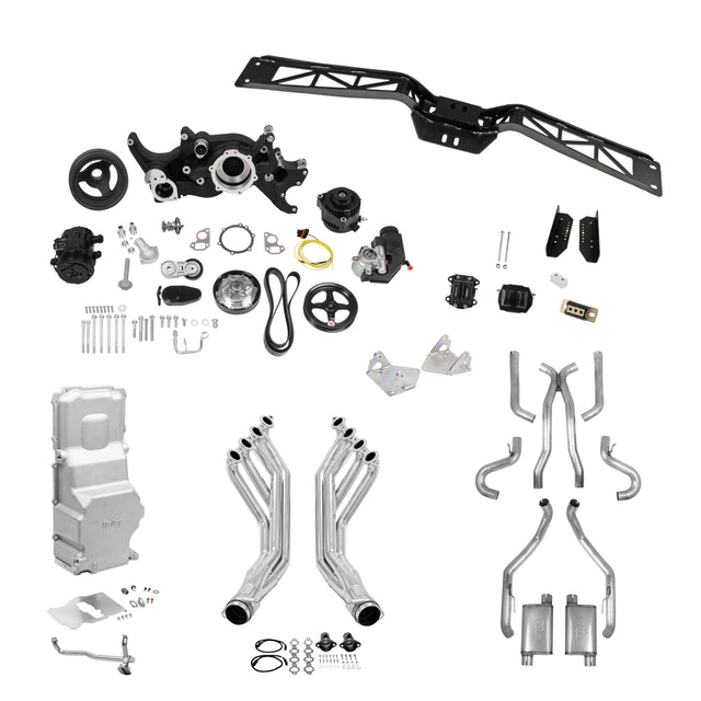 Holley GM 64-67 A-Body Level 5 LS Swap Essentials - Automatic and Manual - SE5-GMA1-LSXF-AM