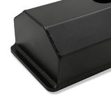 Holley 241-288 GM Licensed Valve Cover - Track Series - SBC - Fabricated Aluminum - Perimeter Bolt - Black