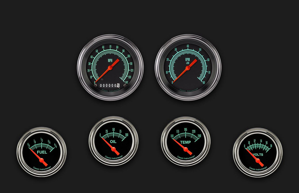 Classic Instruments G/Stock Six Gauge Set 201 - GS201SLF