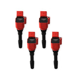 MSD Ignition Coil - Blaster Series - VW / Audi 1.8L/2.0L Engines - Red - 4-Pack - 87164