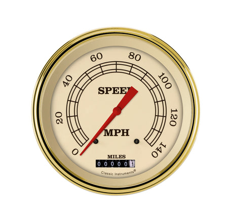 Classic Instruments VINTAGE 5IN SPEEDO 140 MPH - VT56GLC