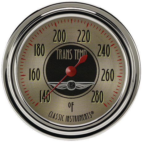 Classic Instruments All American Nickel 2 5/8" Transmission Temperature Gauge - AN327SLC