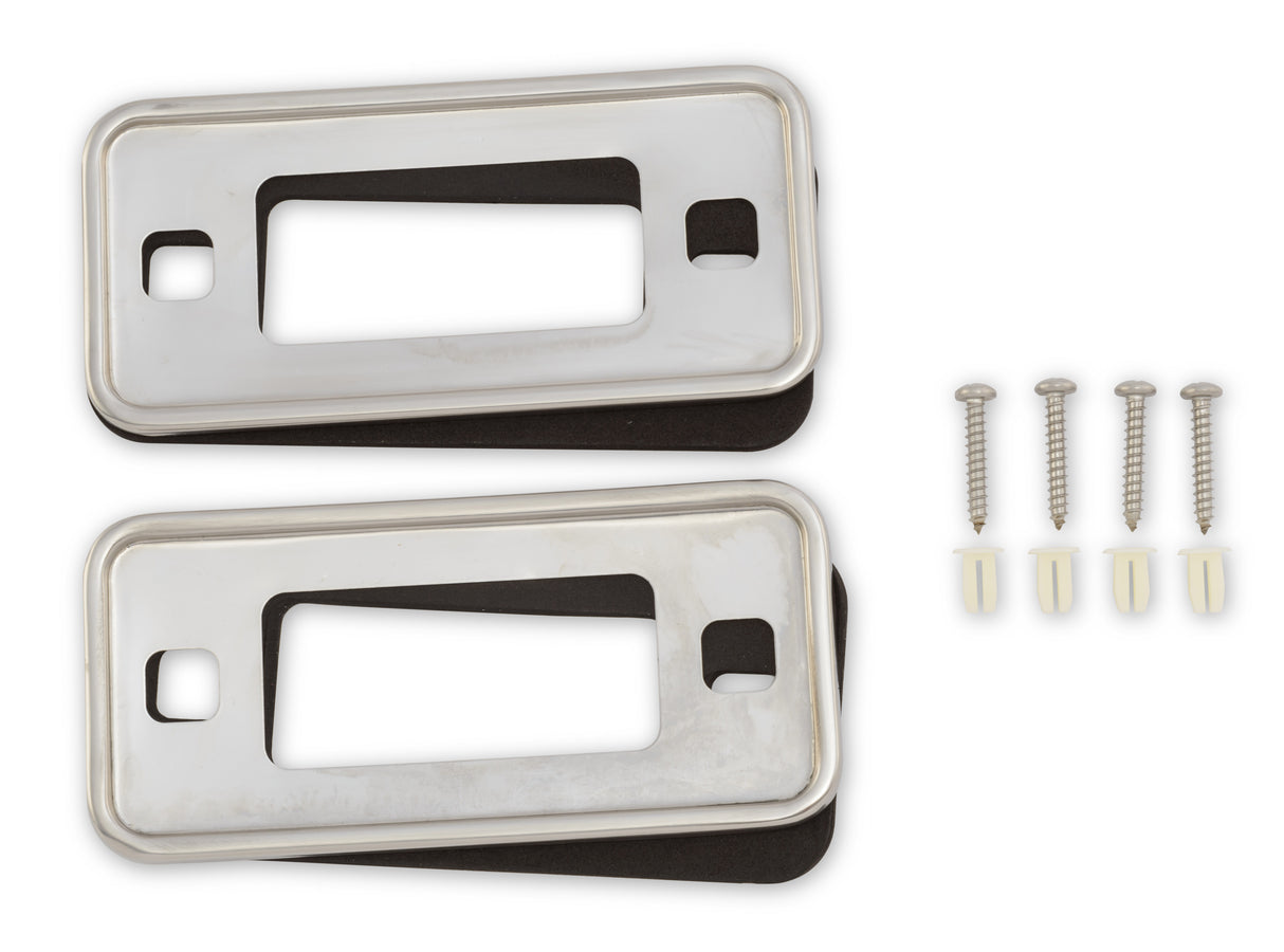 Scott Drake Bronco Reflector Bezels (Stainless) - D0UZ-15A460-S