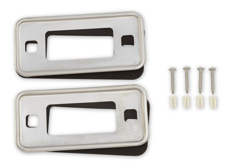 Scott Drake Bronco Reflector Bezels (Stainless) - D0UZ-15A460-S