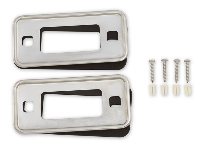 Scott Drake Bronco Reflector Bezels (Stainless) - D0UZ-15A460-S