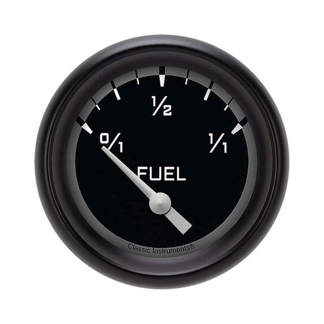 Classic Instruments Autocross Gray 2 5/8" Fuel Gauge, 240-33 ohm - AX209GBLF