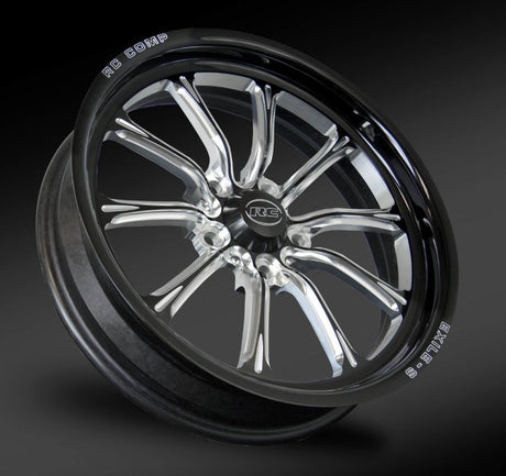 RC Comp Exile-S 17" x 6" Front Wheel, Black with Eclipse Finish - RCCFW37C2Q-05E RCCFW37C2Q-05E
