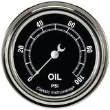 Classic Instruments Traditional 2-5/8" Oil Pressure Gauge - TR381SLF