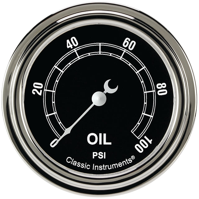 Classic Instruments Traditional 2-5/8" Oil Pressure Gauge - TR381SLF