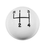 Hurst Shift Knob - 4-Speed Pattern - White - 1630002