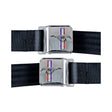 Scott Drake Seat Belt Set with Mustang Emblem - SB-BR-H