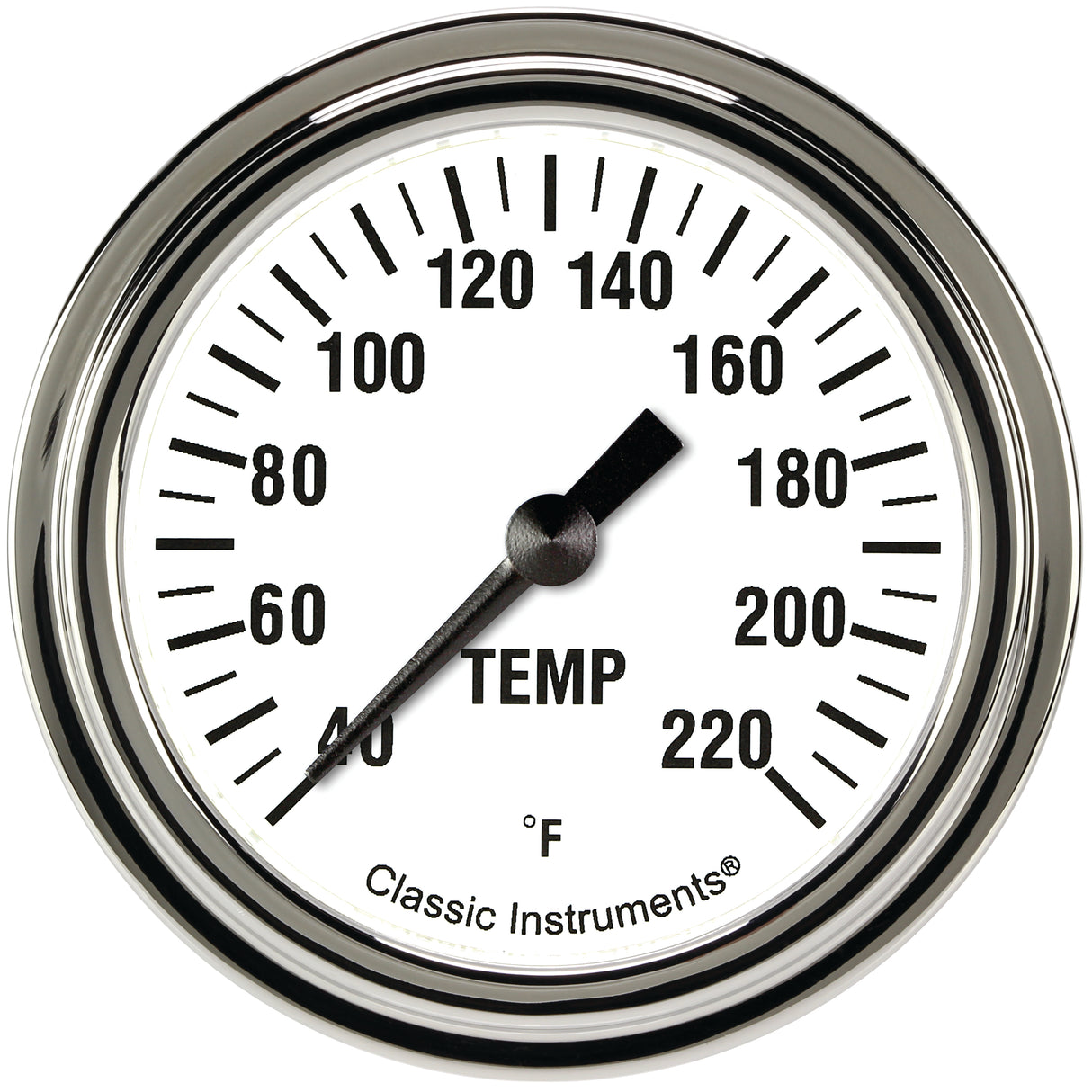 Classic Instruments White Hot 2 5/8" Stock Eliminator Temp. Gauge - WH329SLF