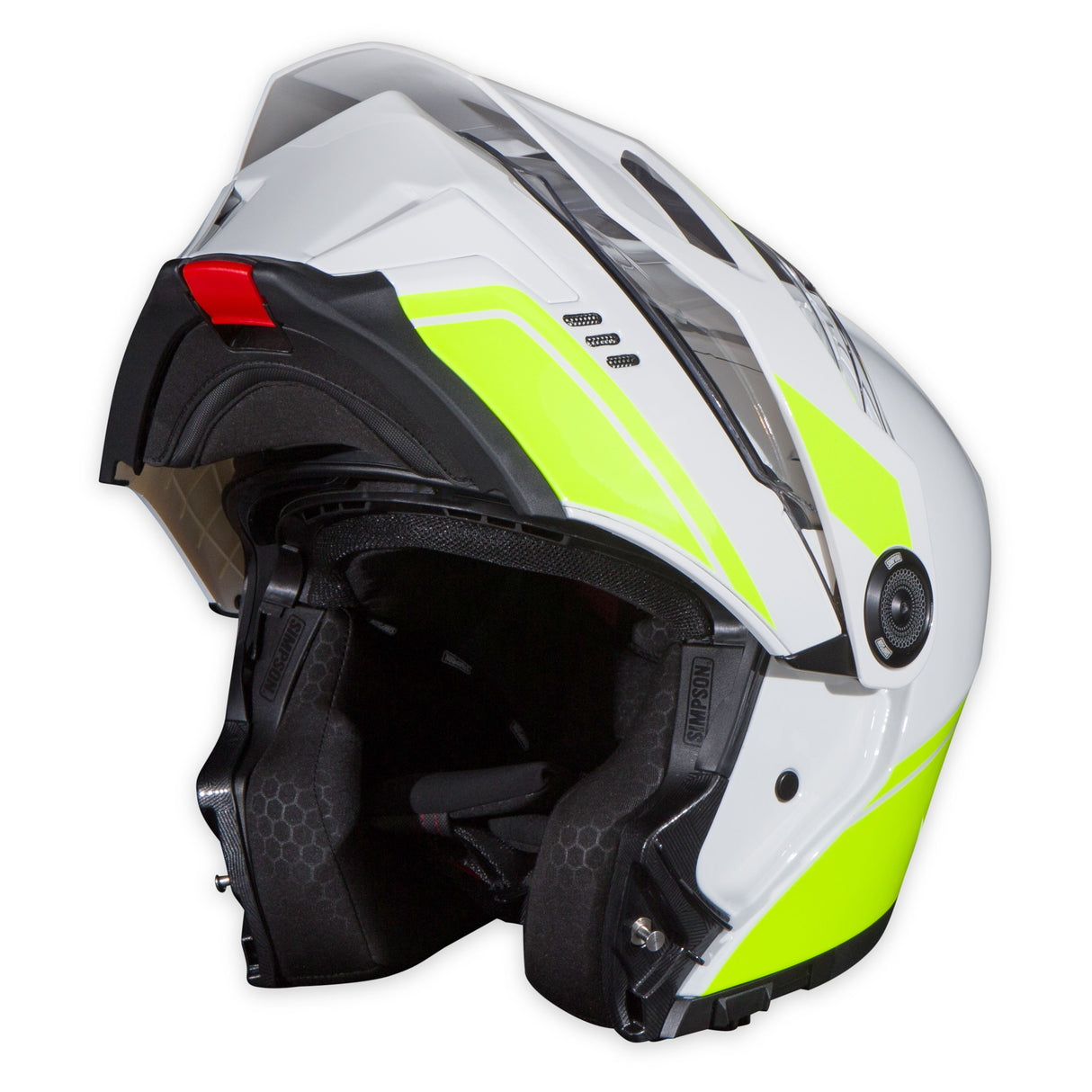 Simpson Motorcycle Journey Bandit Helmet - Yellow/White - Small - JBDWYSM
