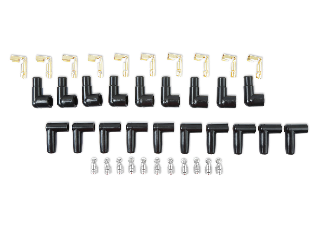 ACCEL Spark Plug Wire Set- 8mm - Blue Wire with Blue 90 Deg Boots - 4041B