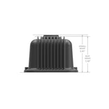Holley 241-242 Valve Covers - Vintage Series - Finned - SBC - Satin Black Machined