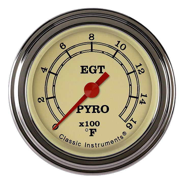 Classic Instruments Vintage 2-1/8" Exhaust Gas Tempature Gauge - VT198SLF