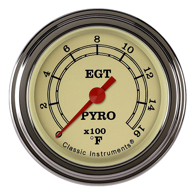 Classic Instruments Vintage 2-1/8" Exhaust Gas Tempature Gauge - VT198SLF