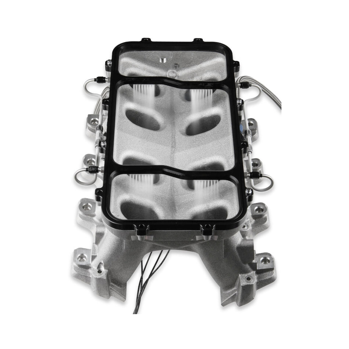 NOS Dry Nitrous Plate System for Holley LS Hi Ram Intake Manifold - Black - 05501BNOS