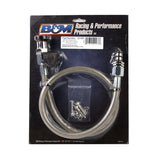 B&M Locking Auto Trans Dipstick & Tube - Billet Aluminum/Stainless Steel Braided - 22168