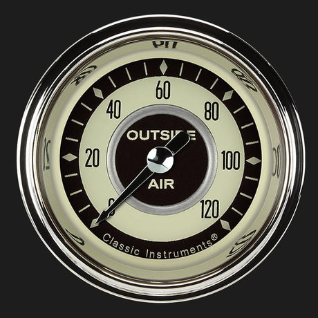 Classic Instruments Nostalgia VT 2 1/8" Outside Air Temp. Gauge - NT199SHC