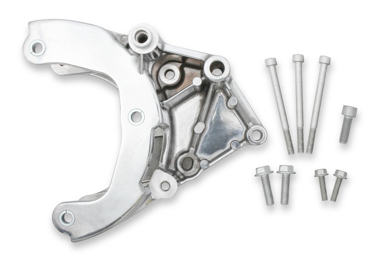Holley 20-133P LS High-Mount A/C Accessory Drive Bracket - Passenger's Side A/C Bracket - works with R4 compressor