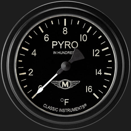 Classic Instruments Moal Bomber 2 5/8" Exhaust Gas Temp. Gauge - MA398BLF