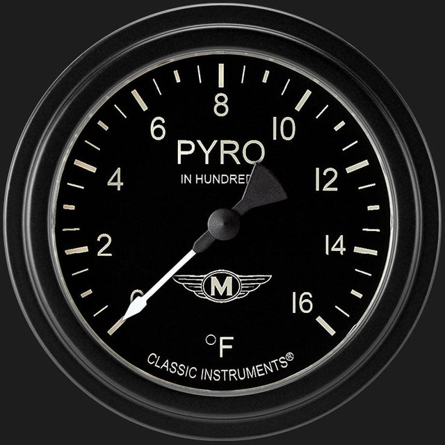 Classic Instruments Moal Bomber 2 5/8" Exhaust Gas Temp. Gauge - MA398BLF