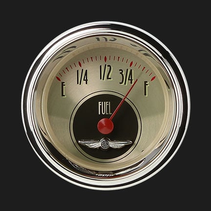Classic Instruments All American Nickel 2 1/8" Fuel - AN12SHC