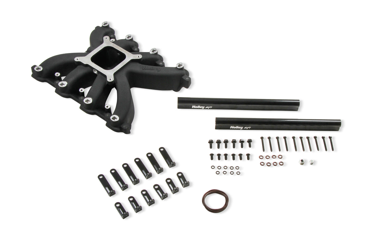 Holley 300-269BK Single Plane EFI Intake - GM LS7-Black